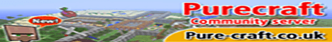 Purecraft Survival Minecraft server banner