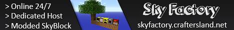 SkyFactory2 by CraftersLand Minecraft server banner