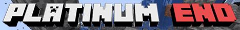 Platinum End Minecraft server banner