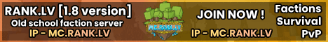MC.RANK.LV Minecraft server banner