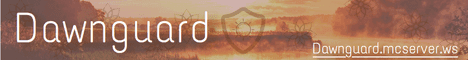 Dawnguard Minecraft server banner