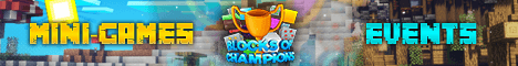 Blocks of Champions Minecraft server banner