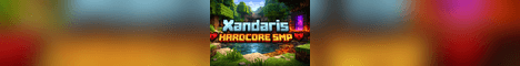 Xandaris Hardcore SMP Minecraft server banner
