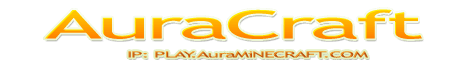 AuraCraft Minecraft server banner