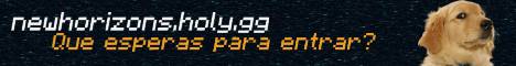 New Horizons Minecraft server banner