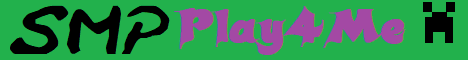 Play4Me Minecraft server banner