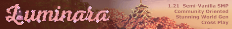 Luminara Minecraft server banner