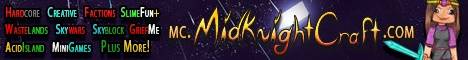 MidKnightCraft Minecraft server banner