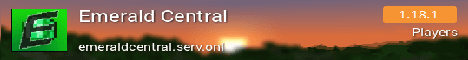 Emerald Central Minecraft server banner