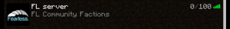FL Factions Minecraft server banner