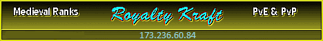 Royalty Kraft Minecraft server banner