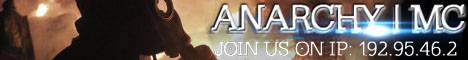 Anarchy-Minecraft Server Minecraft server banner