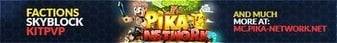 PikaNetwork Minecraft server banner
