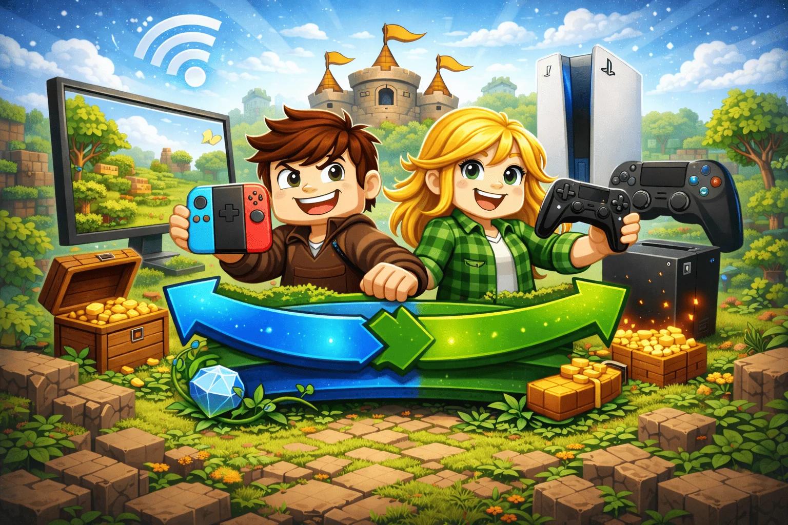 Best Crossplay Minecraft Servers - Java & Bedrock Compatible