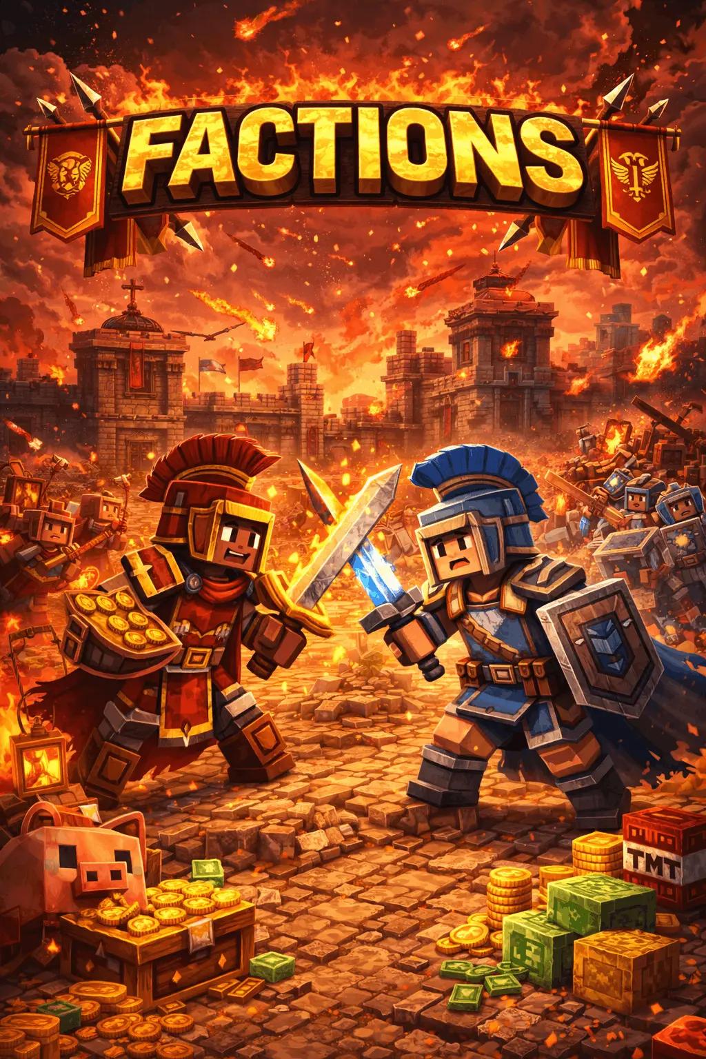 Factions Minecraft servers — multiplayer Factions server list with votes, IPs & live player counts