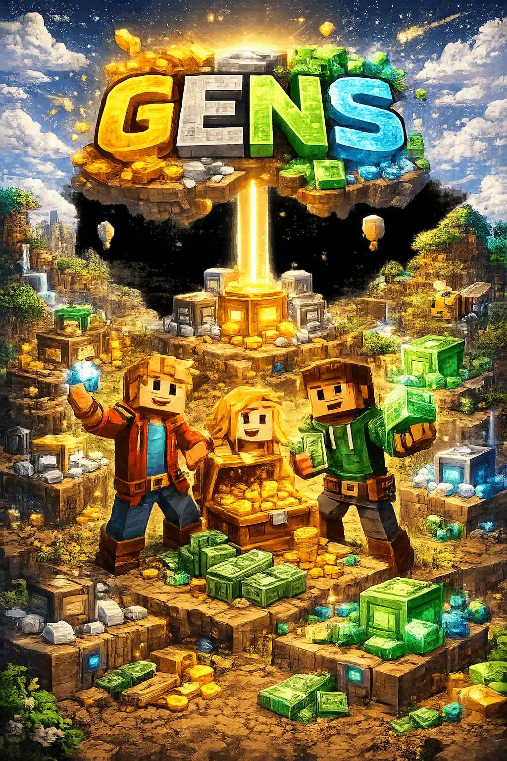 Gens Minecraft servers — multiplayer Gens server list with votes, IPs & live player counts