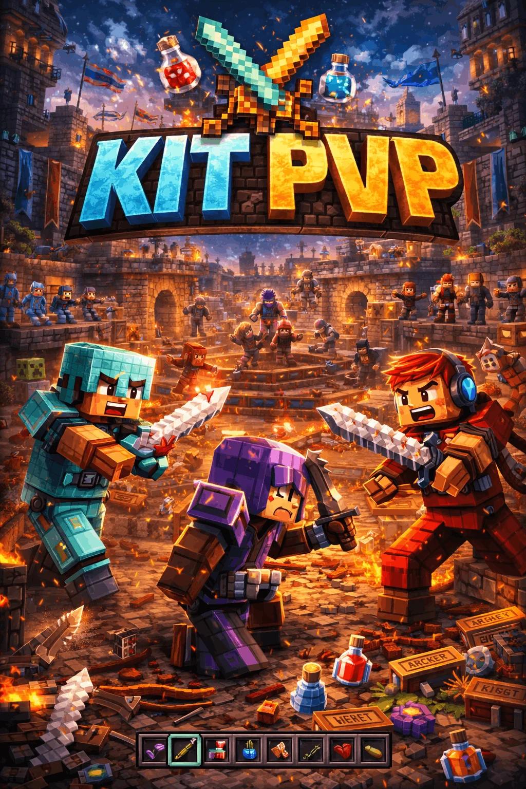 KitPvP Minecraft servers — multiplayer KitPvP server list with votes, IPs & live player counts