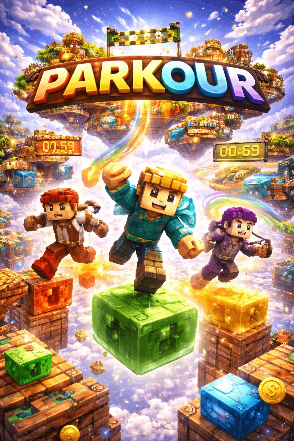 Parkour Minecraft servers — multiplayer Parkour server list with votes, IPs & live player counts