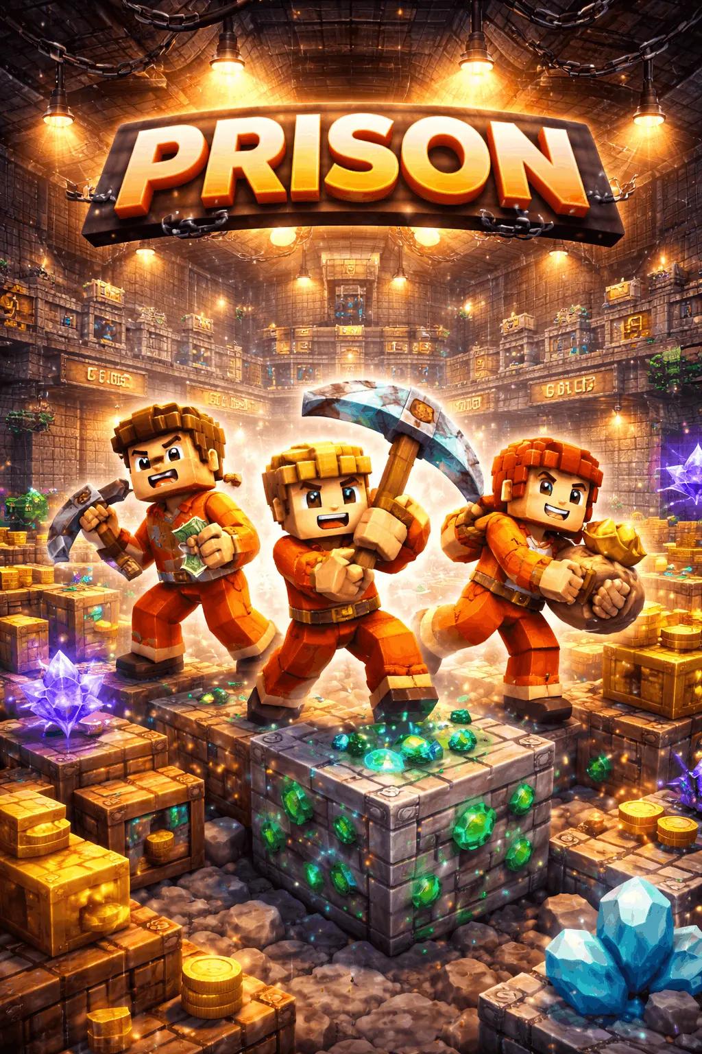 Prison Minecraft servers — multiplayer Prison server list with votes, IPs & live player counts