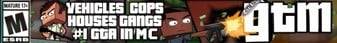 GrandTheftMinecart banner GrandTheftMinecart Minecraft server banner