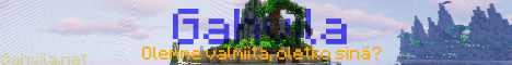 Gahvila banner Gahvila Minecraft server banner