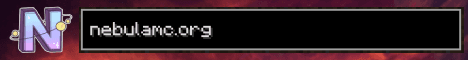 NebulaMC banner NebulaMC Minecraft server banner