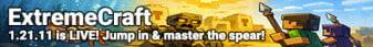 ExtremeCraft banner ExtremeCraft Minecraft server banner