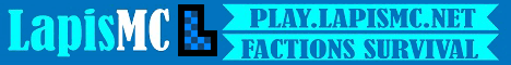Lapis MC banner Lapis MC Minecraft server banner