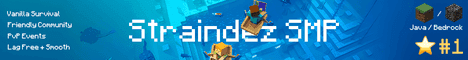 StraindezSMP banner StraindezSMP Minecraft server banner