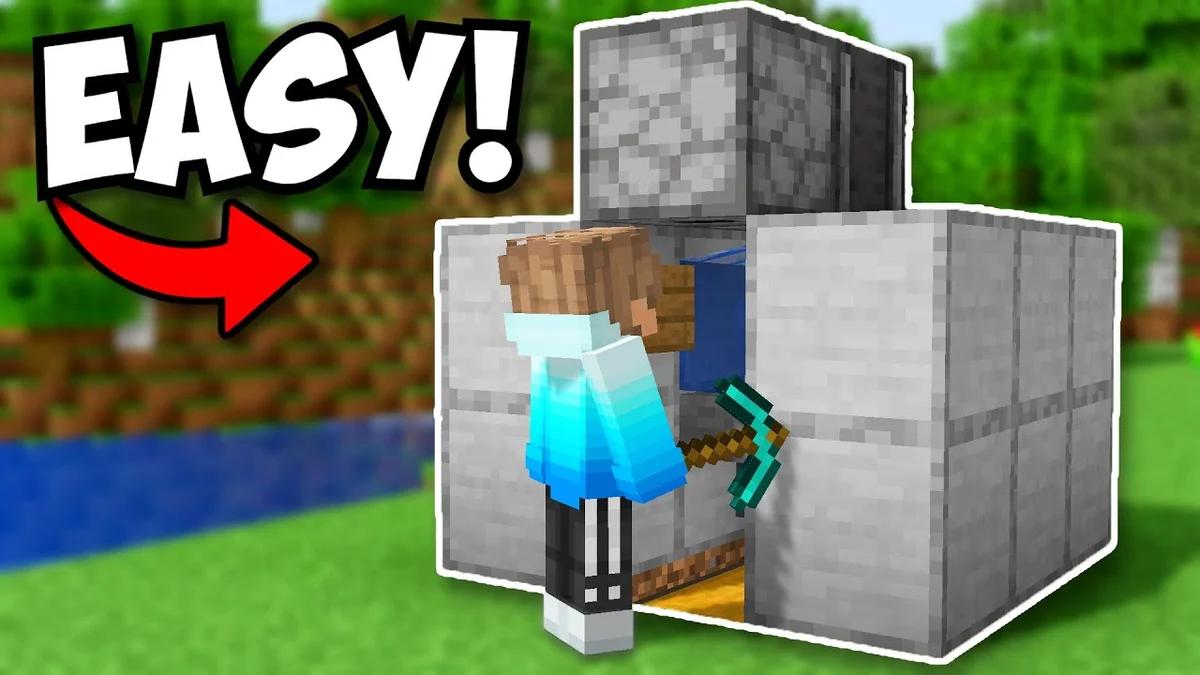 Minecraft Beton-Farm — Wassergraben wandelt Pulver für Massenabbau in Beton