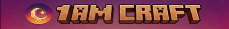 1AMCRAFT banner 1AMCRAFT Minecraft server banner