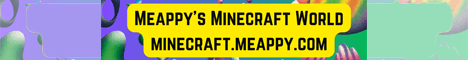 Meappys Minecraft World banner Meappys Minecraft World Minecraft server banner