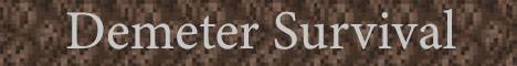 Demeter Survival banner Demeter Survival Minecraft server banner