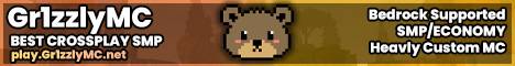 Gr1zzlyMC banner Gr1zzlyMC Minecraft server banner
