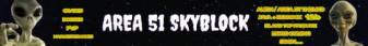AREA 51 MC SKYBLOCK banner AREA 51 MC SKYBLOCK Minecraft server banner