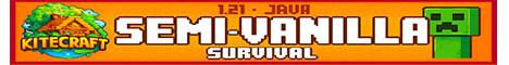 KiteCraft semi-Vanilla banner KiteCraft semi-Vanilla Minecraft server banner