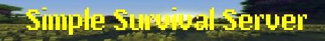 Simple Survival Server banner Simple Survival Server Minecraft server banner