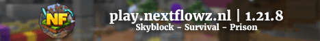 NextFlowz banner NextFlowz Minecraft server banner