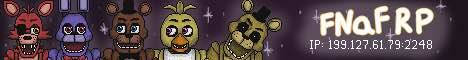 Retro Rotors FNaF banner Retro Rotors FNaF Minecraft server banner