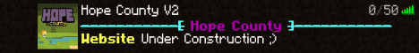 Hope County banner Hope County Minecraft server banner
