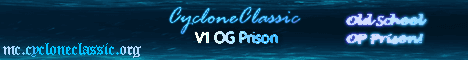 CycloneClassic banner CycloneClassic Minecraft server banner