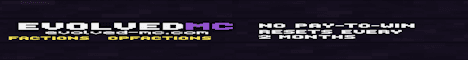 EvolvedMC banner EvolvedMC Minecraft server banner