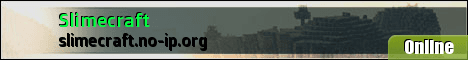 Slimecraft banner Slimecraft Minecraft server banner