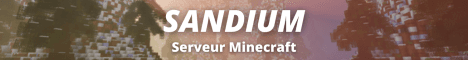 SANDIUM banner SANDIUM Minecraft server banner