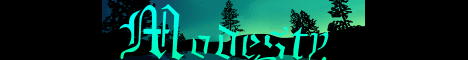 Modesty banner Modesty Minecraft server banner