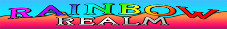 Rainbow Realm banner Rainbow Realm Minecraft server banner