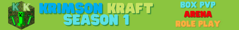 Krimson Kraft banner Krimson Kraft Minecraft server banner