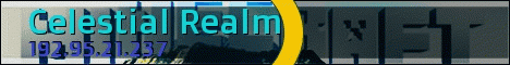 Celestial Realm banner Celestial Realm Minecraft server banner