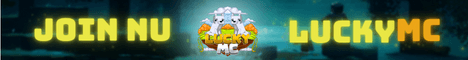 LuckyMC banner LuckyMC Minecraft server banner