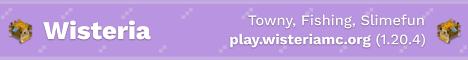 Wisteria banner Wisteria Minecraft server banner